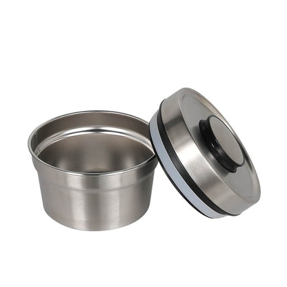 STAINLESS JAR WITH PRESS LID / ステンレス ジャー ウィズ プレス リッド