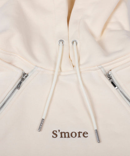 2WAY hooded sweatshirt