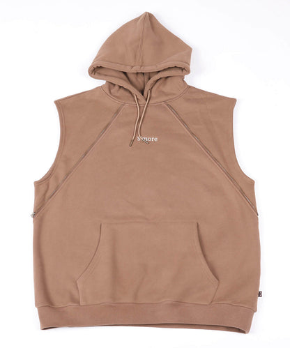 2WAY hooded sweatshirt