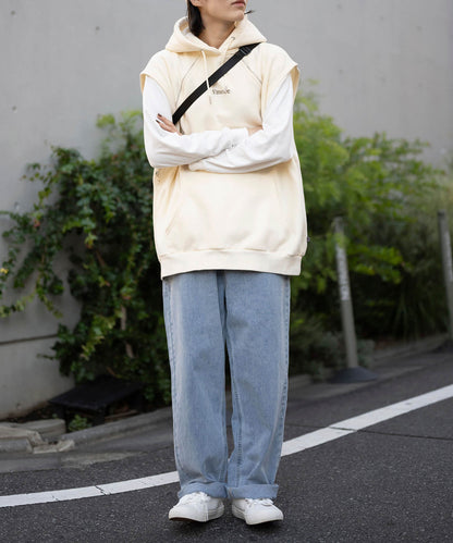 2WAY hooded sweatshirt