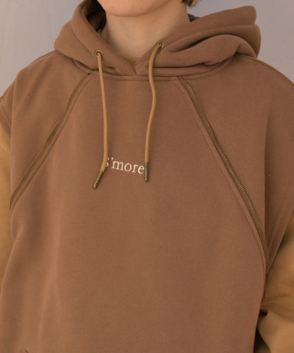 2WAY hooded sweatshirt