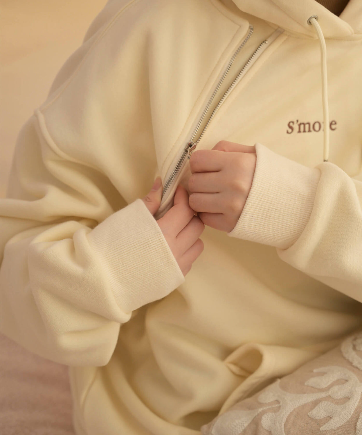 2WAY hooded sweatshirt