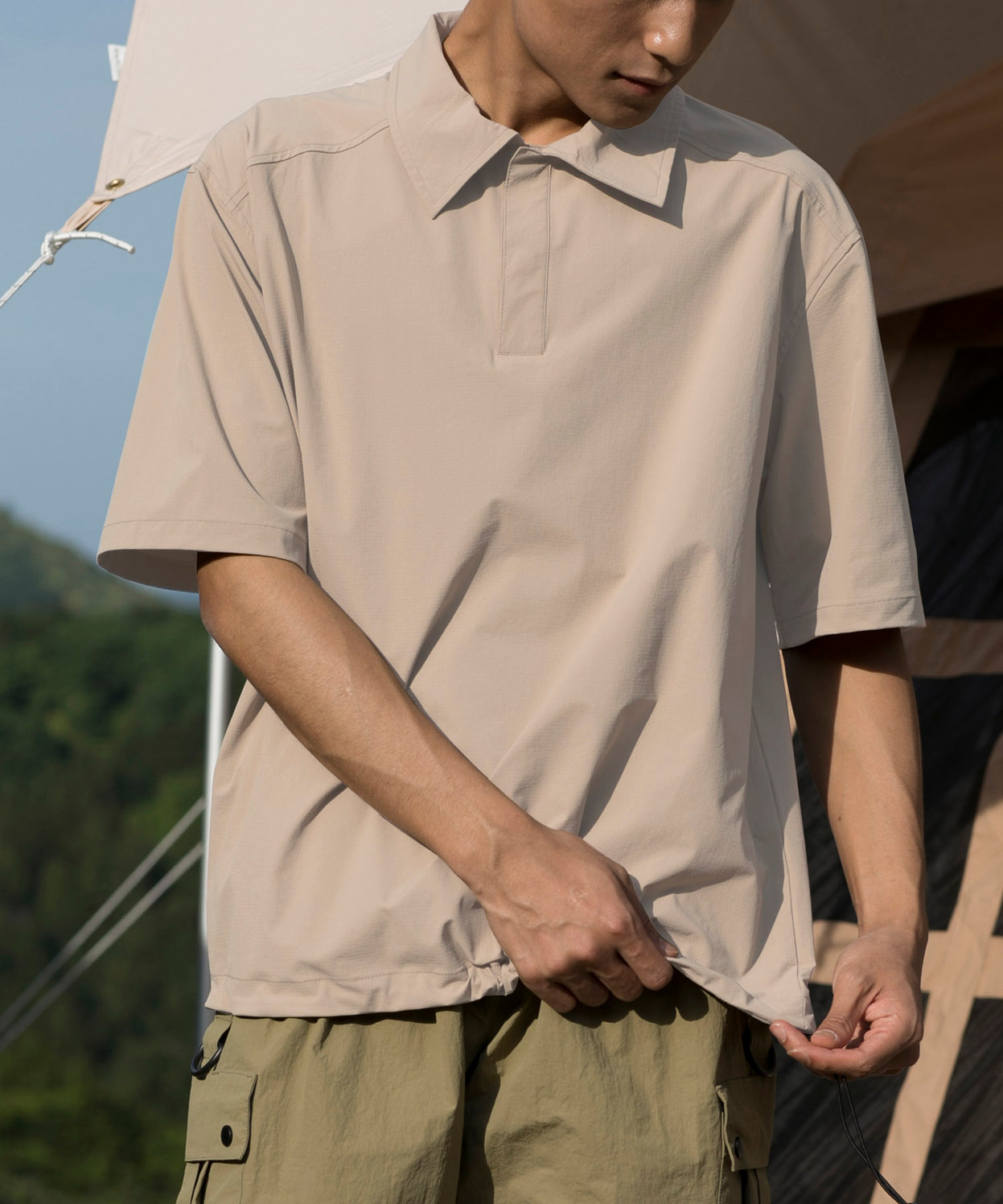 Anti-static polo shirt