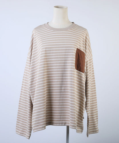 BORDER POCKET L/S T SHIRTS