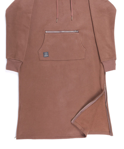 Double pocket sweatshirt dress 裏起毛スウェットワンピース