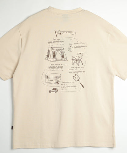 COTTON T SHIRTS - S'more gear illustration