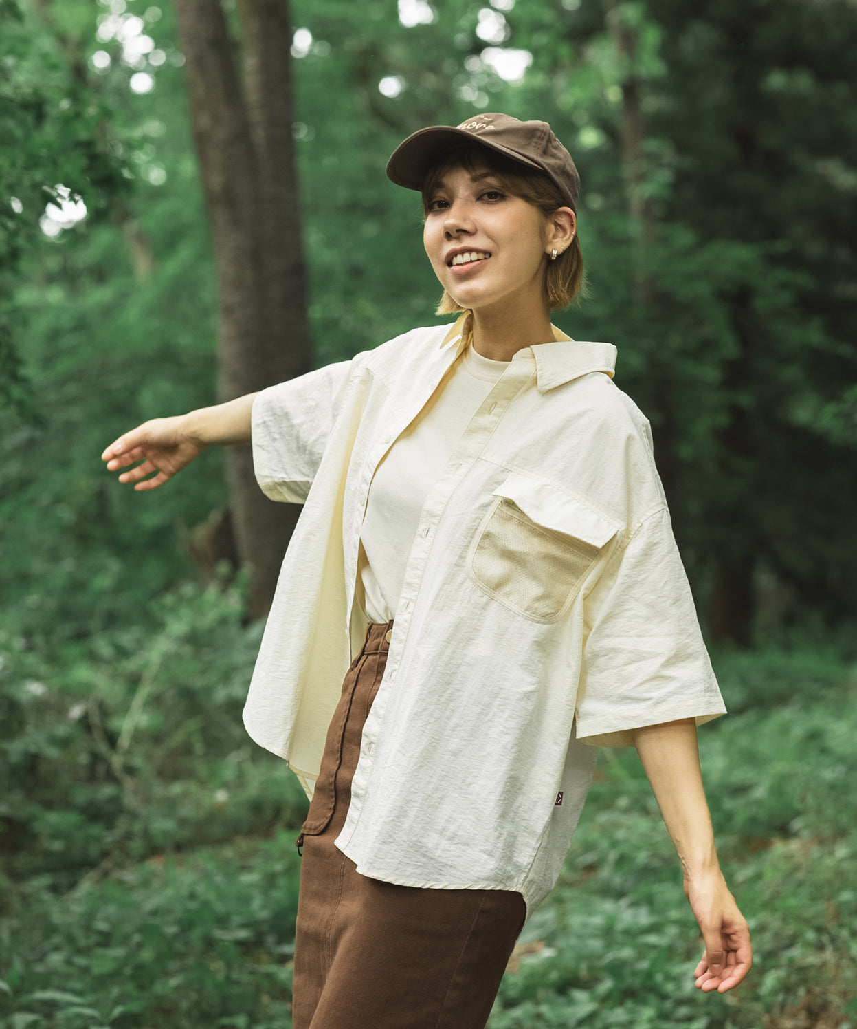 Mesh pocket s/s shirt