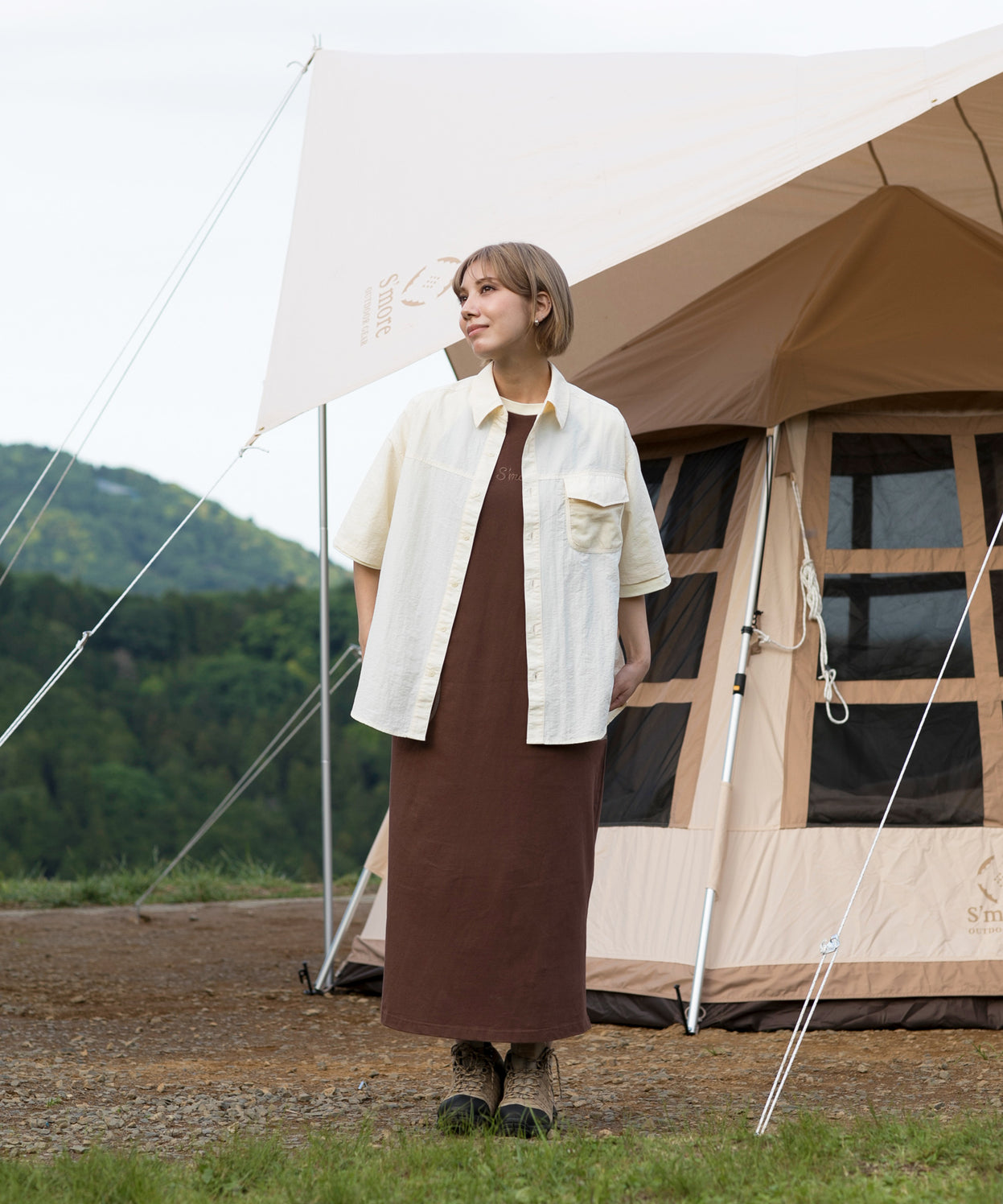 Mesh pocket s/s shirt