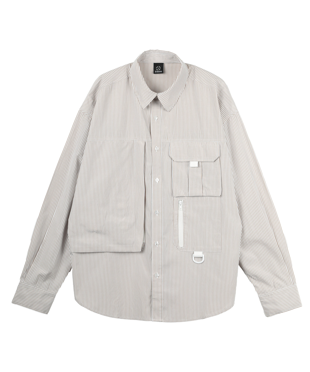 Stripe pocket l/s shirt