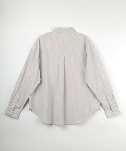 Stripe pocket l/s shirt