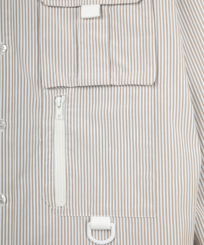 Stripe pocket l/s shirt