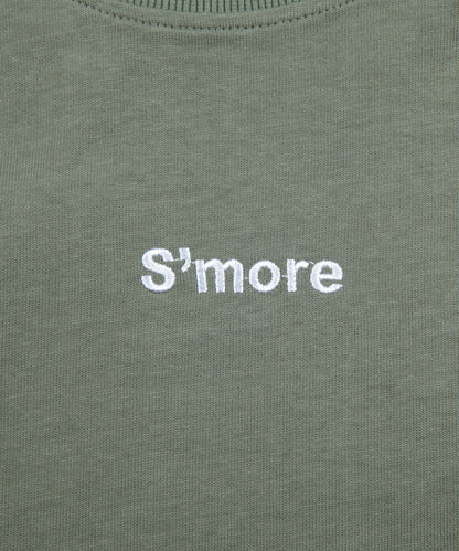 2WAY REMOVABLE SLEEVE COTTON CREW NECK BIG S/S T-SHIRT