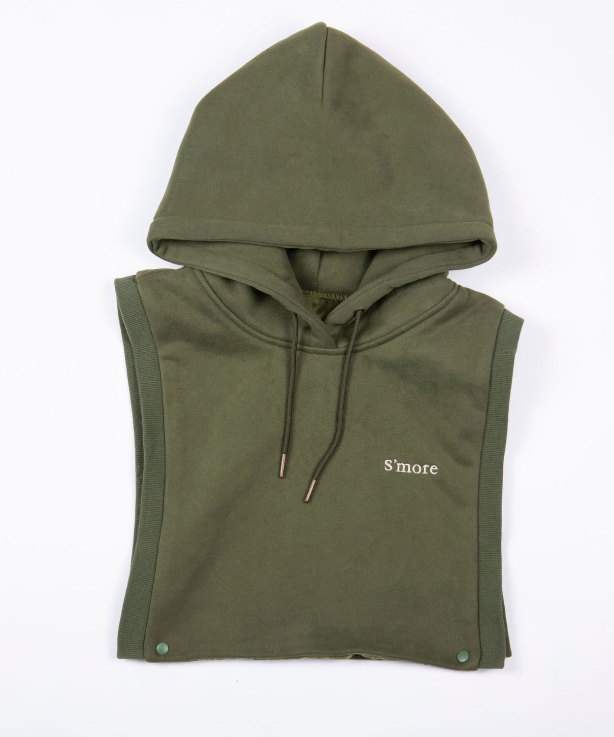 2WAY removable vest sweat parka 裏起毛2WAYパーカー