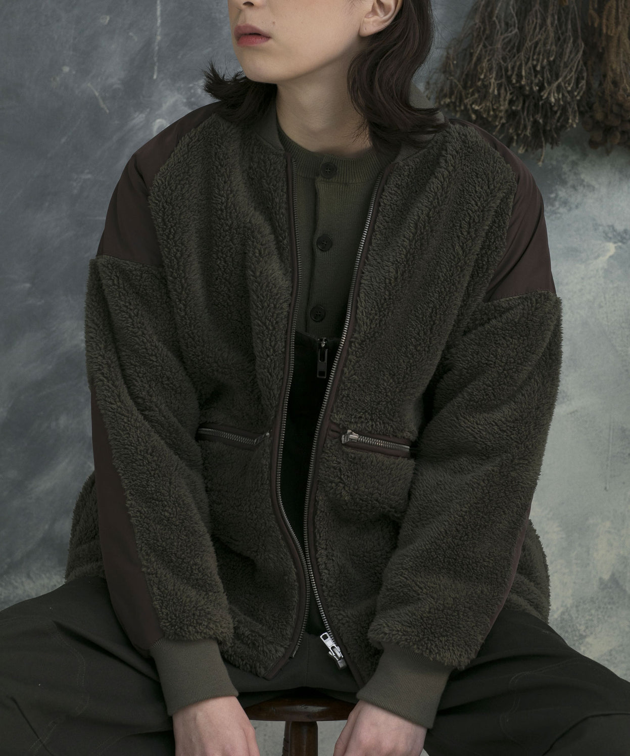 ZIPPER FLEECE JACKET