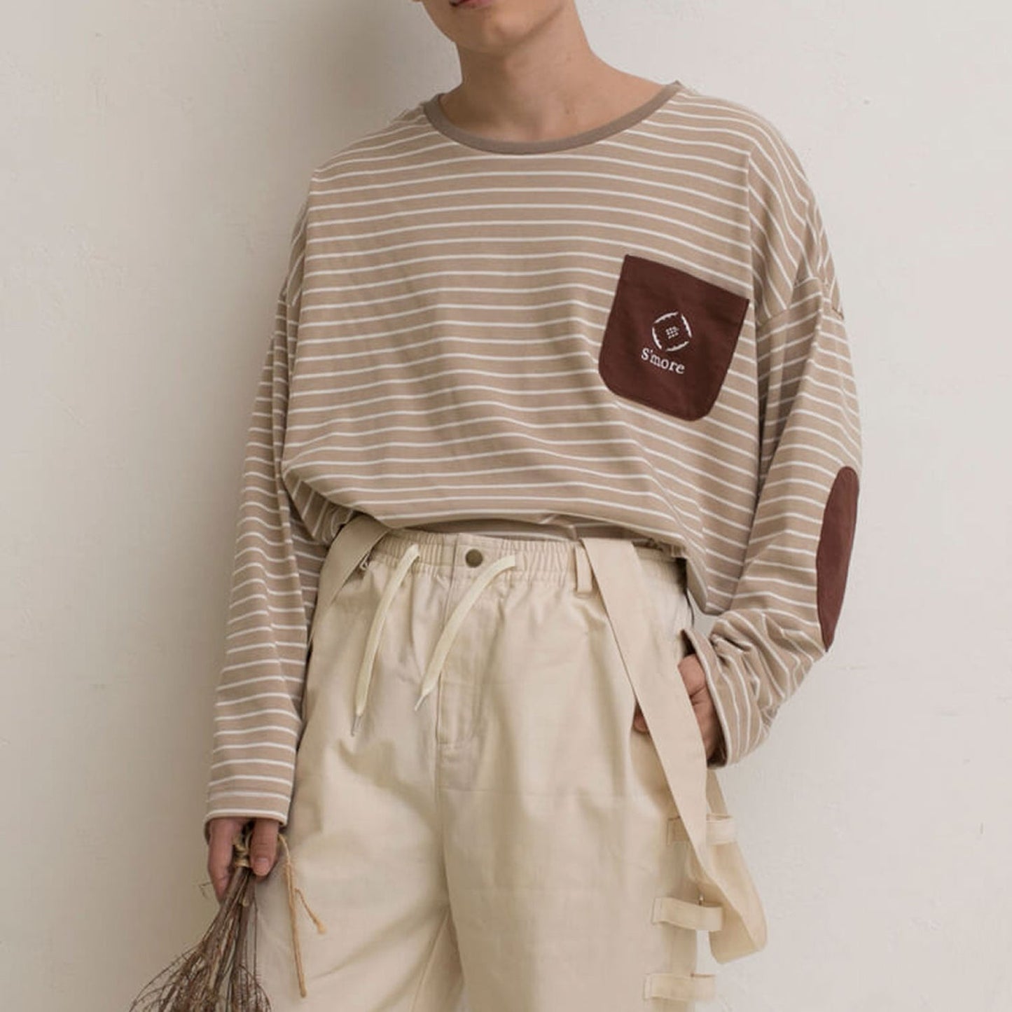 BORDER POCKET L/S T SHIRTS