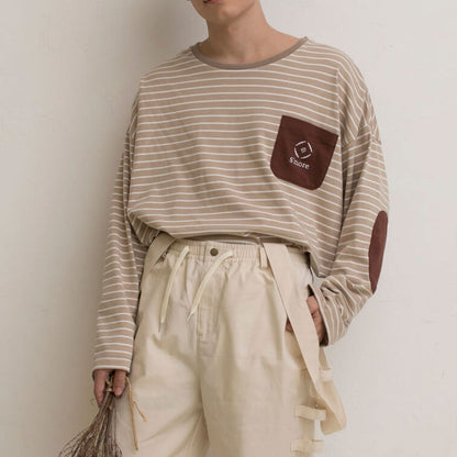 BORDER POCKET L/S T SHIRTS