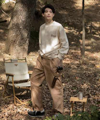 COTTON CREW NECK BIG SWEAT - S'more recipe