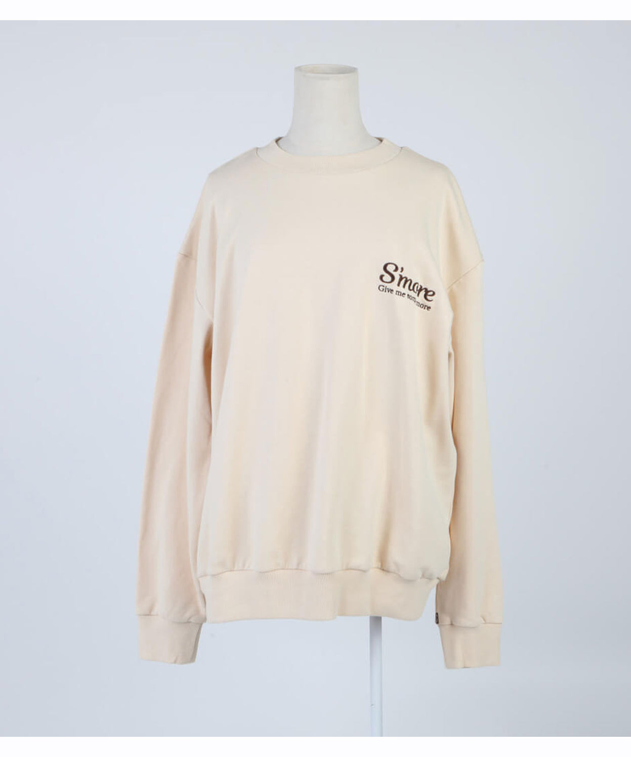 COTTON CREW NECK BIG SWEAT - S'more recipe
