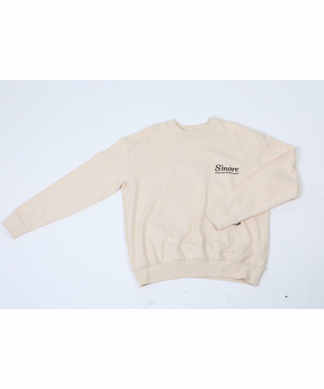 COTTON CREW NECK BIG SWEAT - S'more recipe