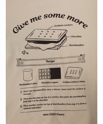 COTTON CREW NECK BIG SWEAT - S'more recipe