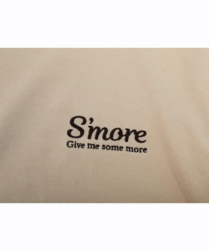 COTTON CREW NECK BIG SWEAT - S'more recipe