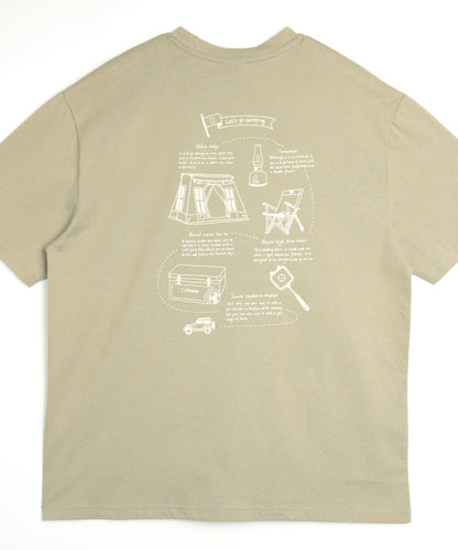 COTTON T SHIRTS - S'more gear illustration