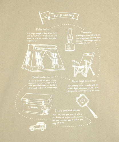 COTTON T SHIRTS - S'more gear illustration