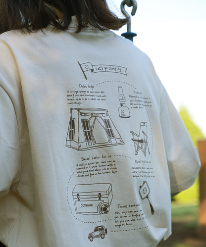 COTTON T SHIRTS - S'more gear illustration