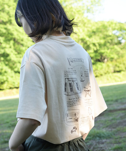 COTTON T SHIRTS - S'more gear illustration