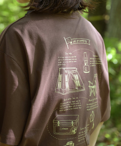 COTTON T SHIRTS - S'more gear illustration