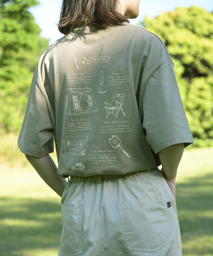 COTTON T SHIRTS - S'more gear illustration