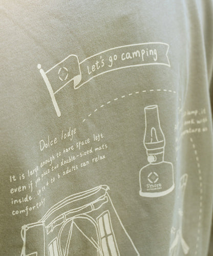 COTTON T SHIRTS - S'more gear illustration