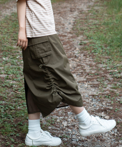 Mesh layered double sided skirt