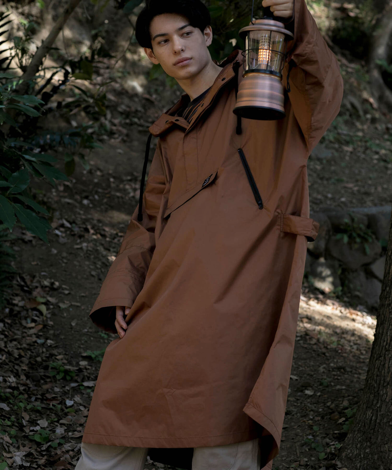 PULLOVER LONG RAIN COAT