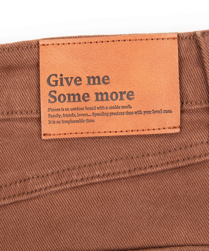 Stretch long denim skirt