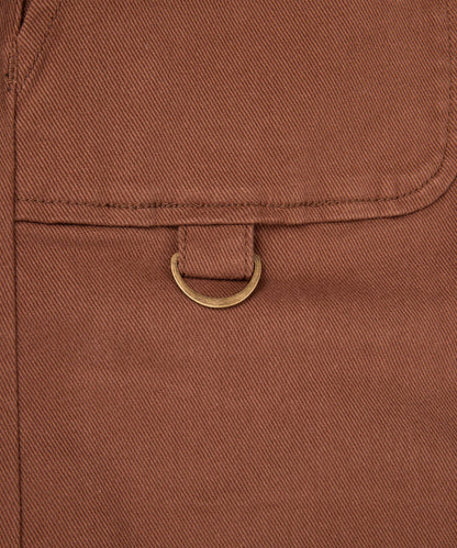 Stretch long denim skirt