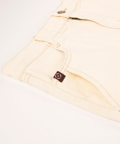 Stretch long denim skirt