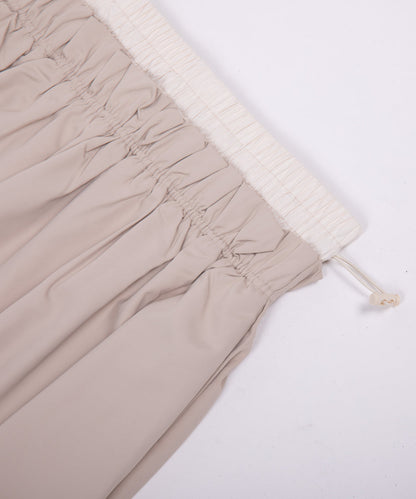 Water-repellent flare skirt