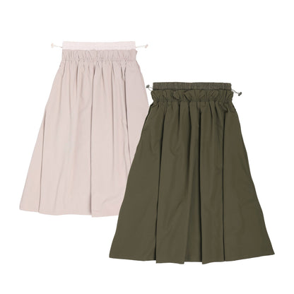Water-repellent flare skirt