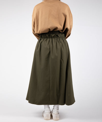 Water-repellent flare skirt