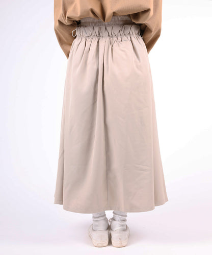 Water-repellent flare skirt