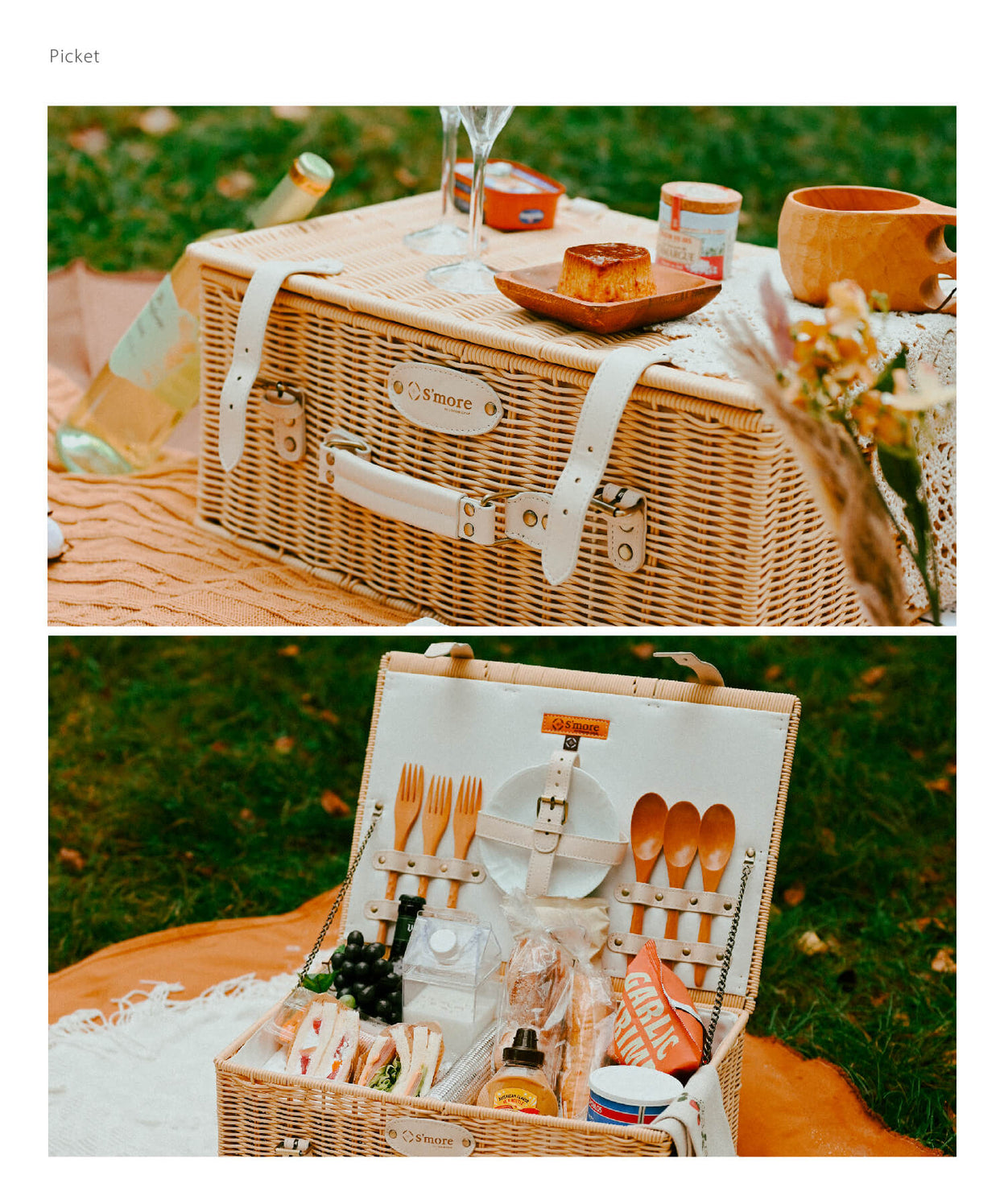 予約販売開始!!6月上旬より発送予定 New!!【 picket 】ピケット マルチなピクニックバスケット