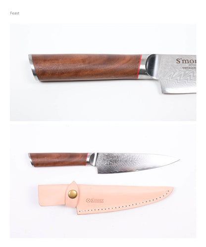 【 feast knife 】 フィーストナイフ ナイフ ダマスカス 包丁