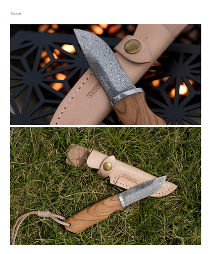 【 Masse knife 】 マッスナイフ ナイフ ダマスカス