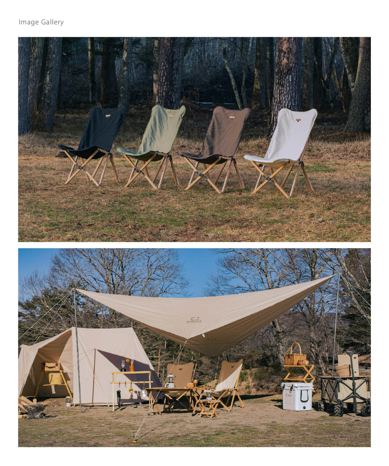 【 Woodi pack chair 】ウッディーパックチェア ブナ材 木製キャンバスチェア