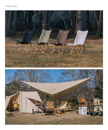 【 Woodi pack chair 】ウッディーパックチェア ブナ材 木製キャンバスチェア