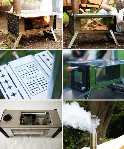 【 Magic Stove 】　持ち運びコンパクト収納★薪ストーブ